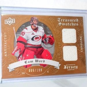 Cam Ward Upper Deck Artifacts Treasured Swatches: Carolina Hurricanes